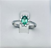 Anello Bibigi Donna in Oro bianco Smeraldo AS0943BS264